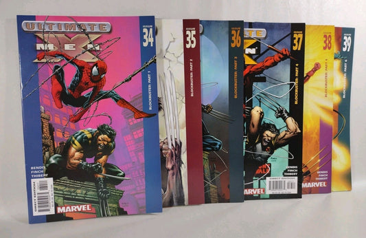 Ultimate X-Men 2004 Marvel Comic Lot #34 35 36 37 38 39 Complete Blockbuster Arc