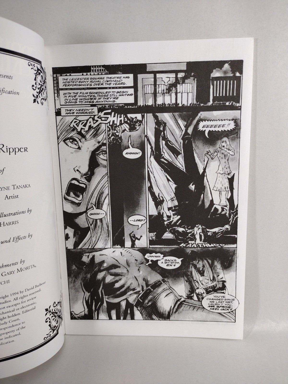 Spring Heel Jack  Revenge of the Ripper Full Set #1-3 REBEL STUDIOS 1993 VF
