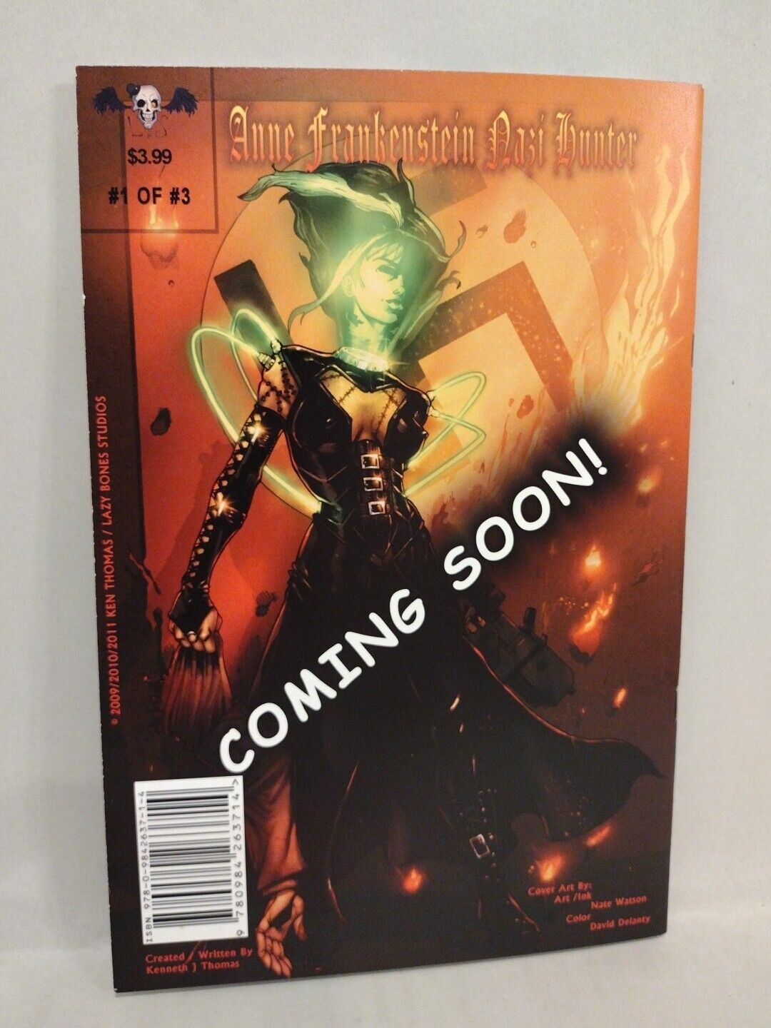 Anne Frankenstein Origin 1 Lazy Bones Tim Vigil Metal Stockton-Con Cvr Comic 4/5