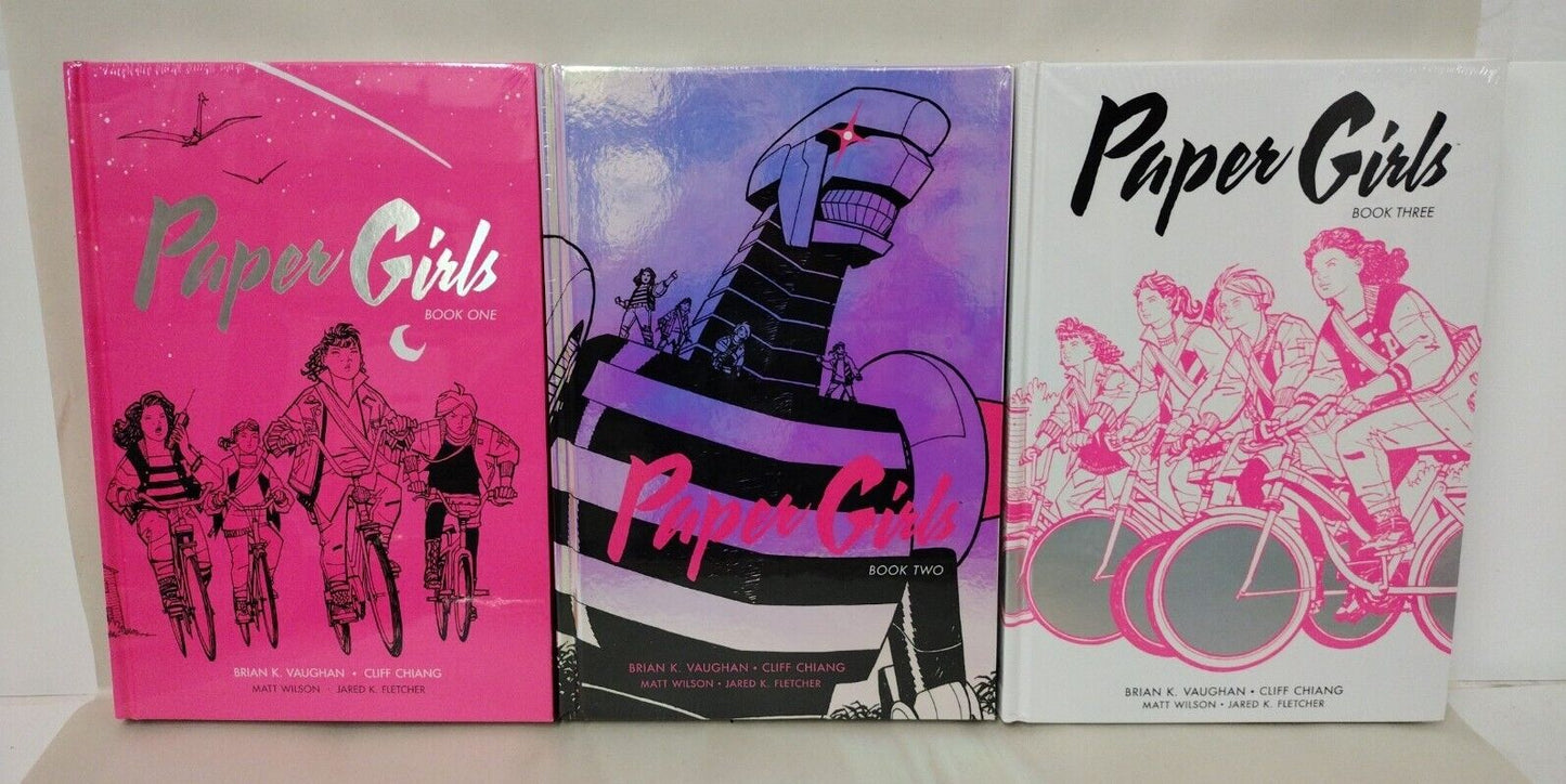 Paper Girls Complete Image HC Set Vol 1-3 Brian K Vaughan Cliff Chiang New Seale