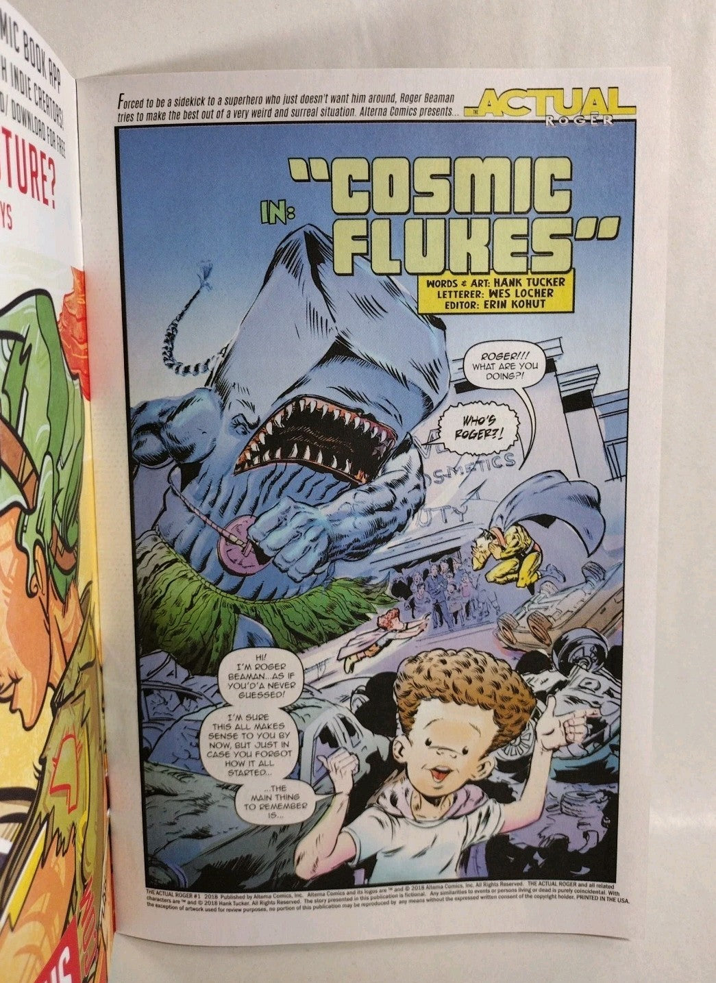 Actual Roger #1 (2018) Alterna Comic Blank Sketch Variant Cover Tucker New NM