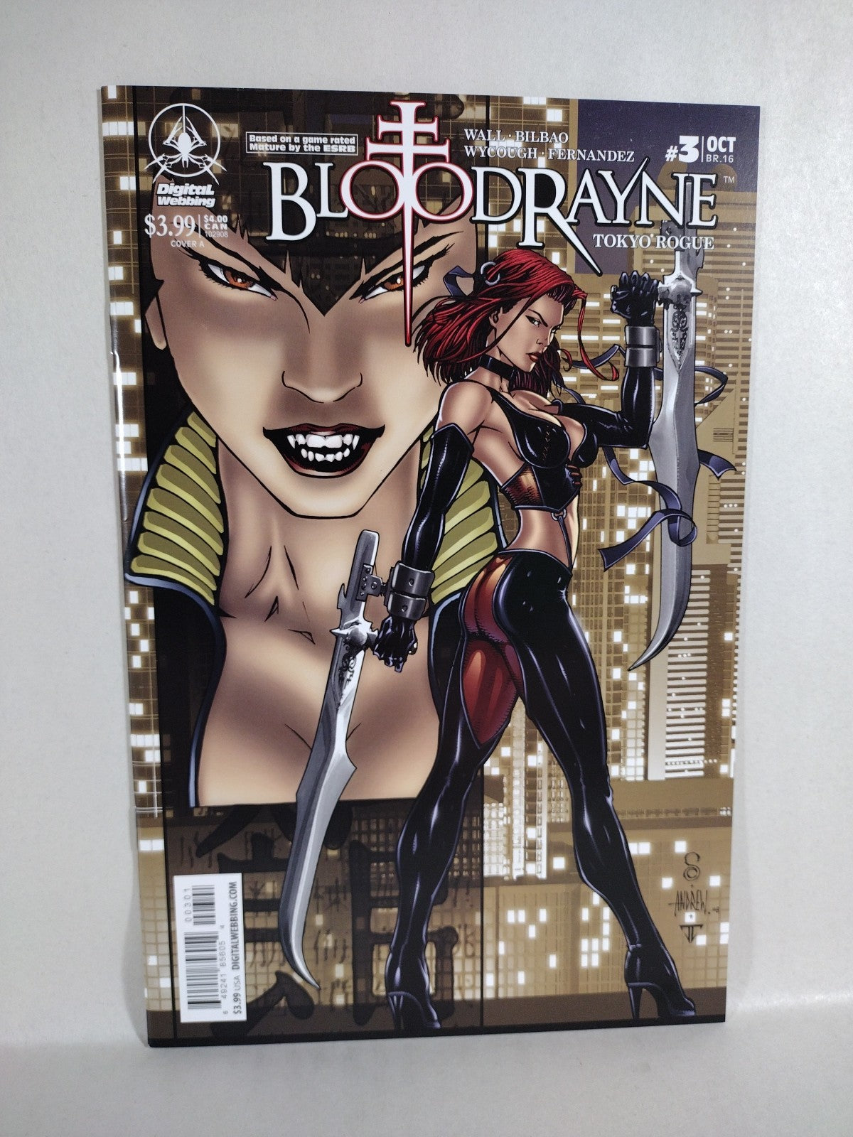 Bloodrayne Tokyo Rogue (2008) Complete Digital Webbing Comic Set #1 2 3 NM
