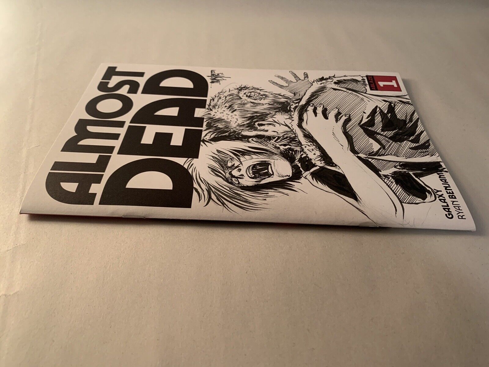 Almost Dead #1 Blank Sketch Cover Comic 2023 W Original DCastr Art