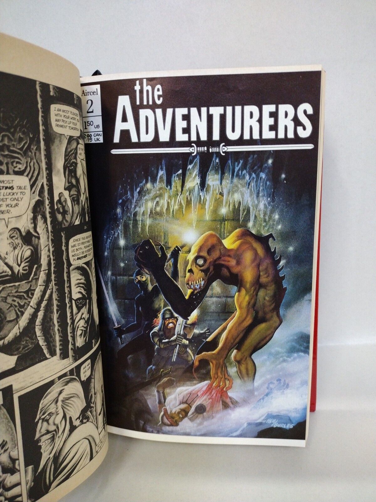 Adventurers Omnibus (1986) ARG Custom Bound Comics Kent Burles Behnke Hardcover