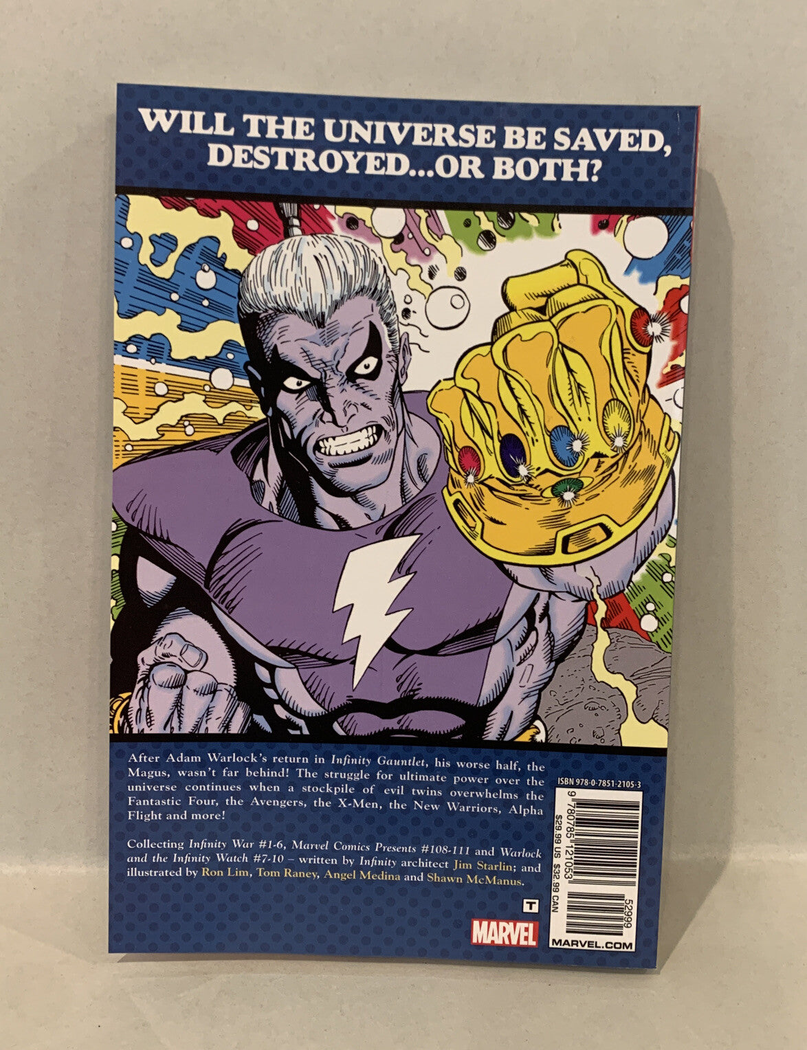 Infinity War (2021) Marvel Comic TPB Jim Starlin Ron lim New 