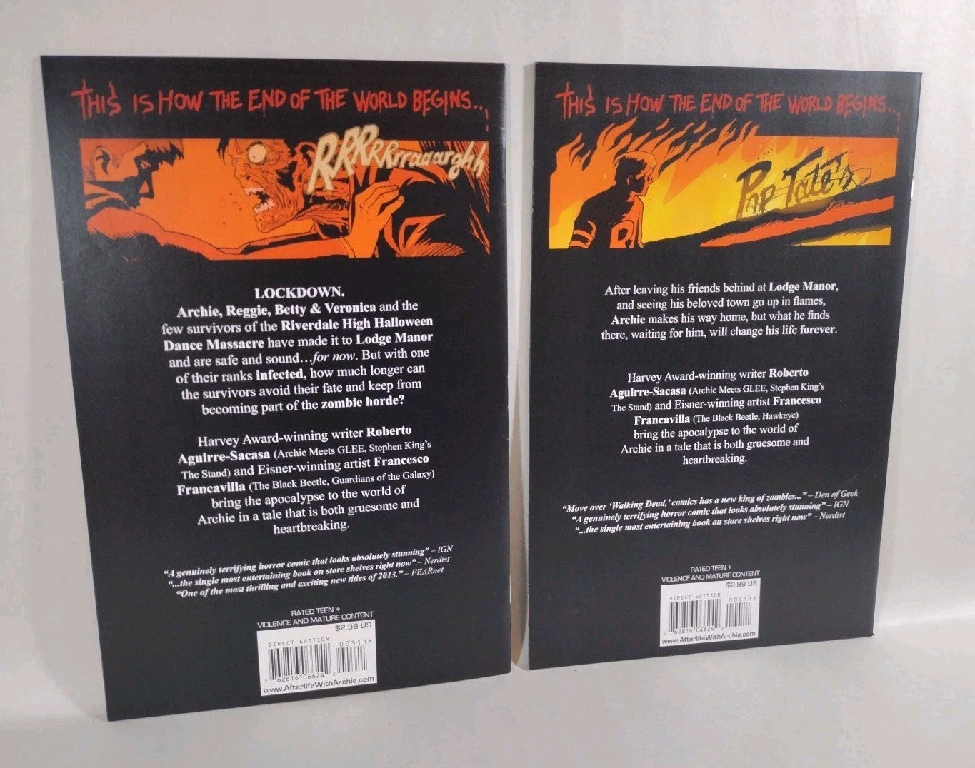 Afterlife With Archie (2013) Complete Comic Set  #1-10 HCF Pepoy Variants VF-NM