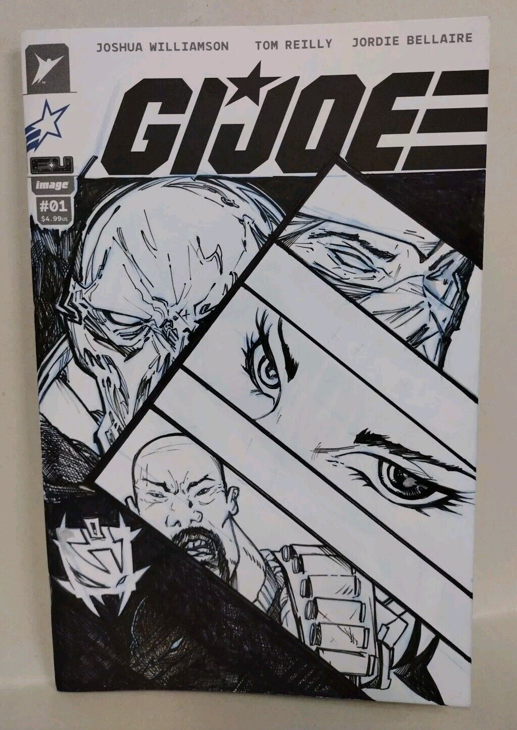 GI Joe 1 (2024 Image Sketch Cover Star Var Comic W Original Jose JAG Guillen Art