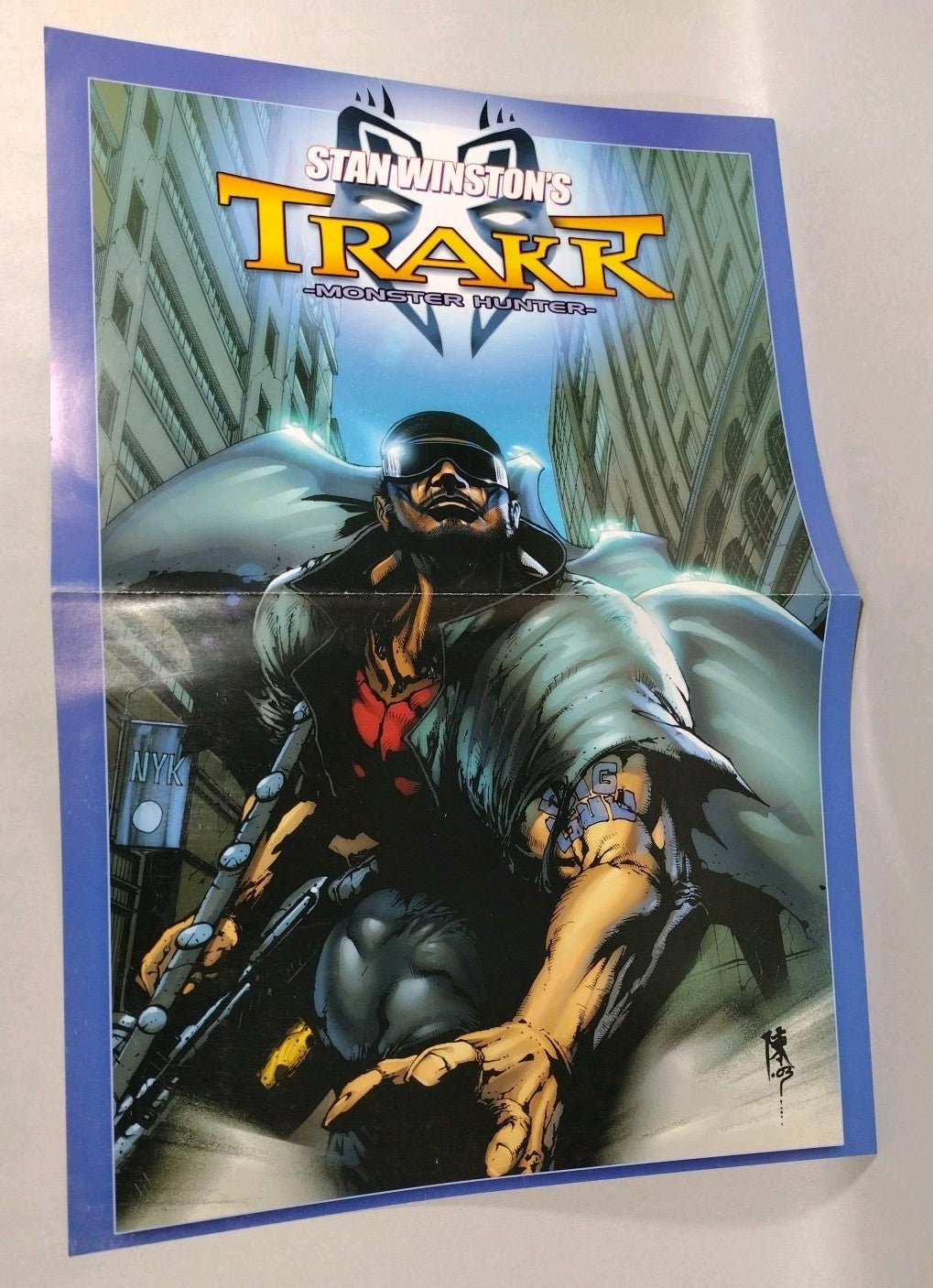 Stan Winston's Trakk (2003) 11 X 17" Folded Comic Book Poster Set Of 3 Bisley
