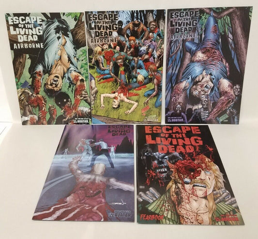 Escape Of The Living Dead Annual Fear Book + Airborne #1 2 3 Complete Comic Set