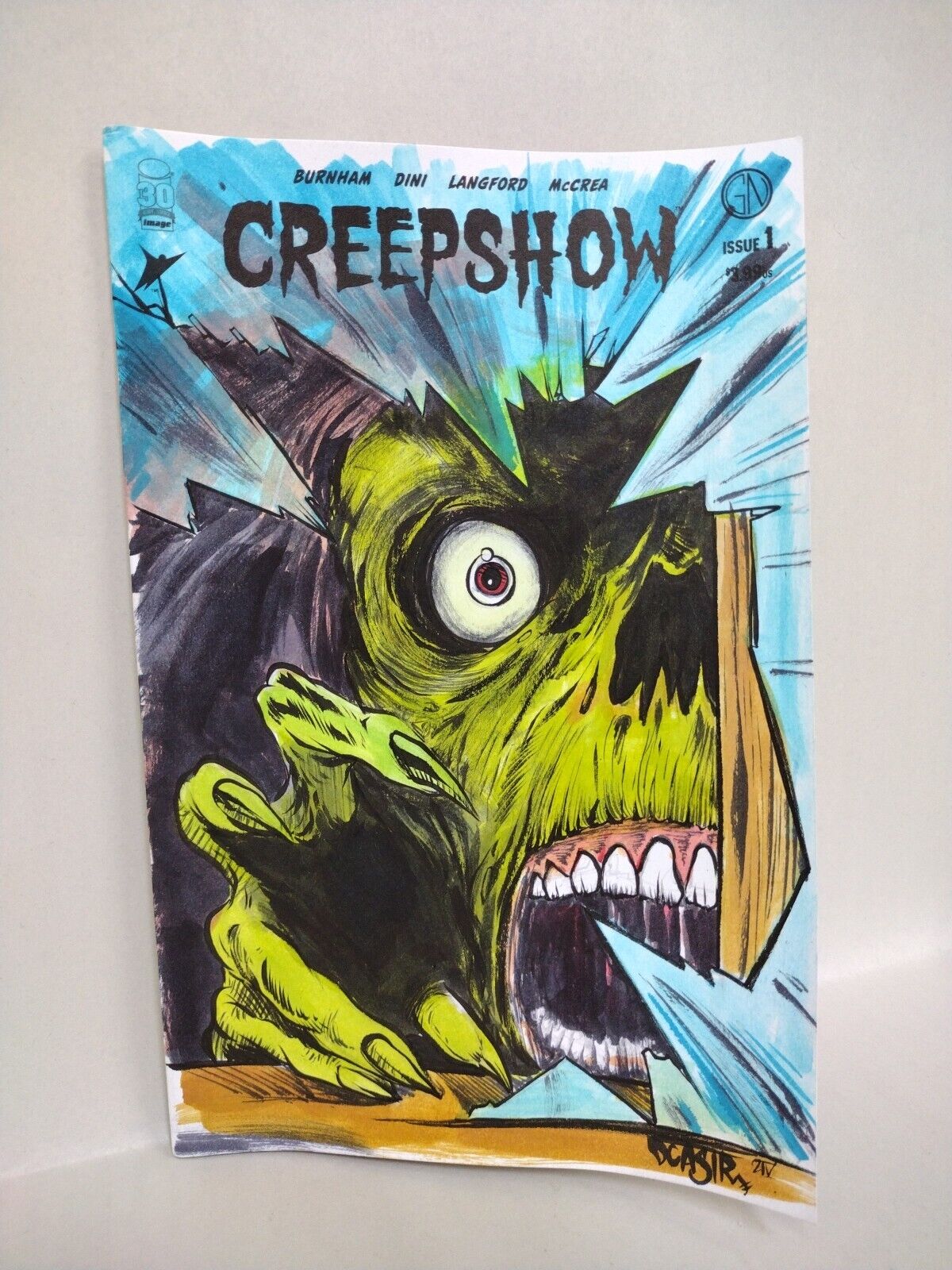 Creepshow #1 (2022) Image Comic Sketch Cover W Orignal Dave Castr Art