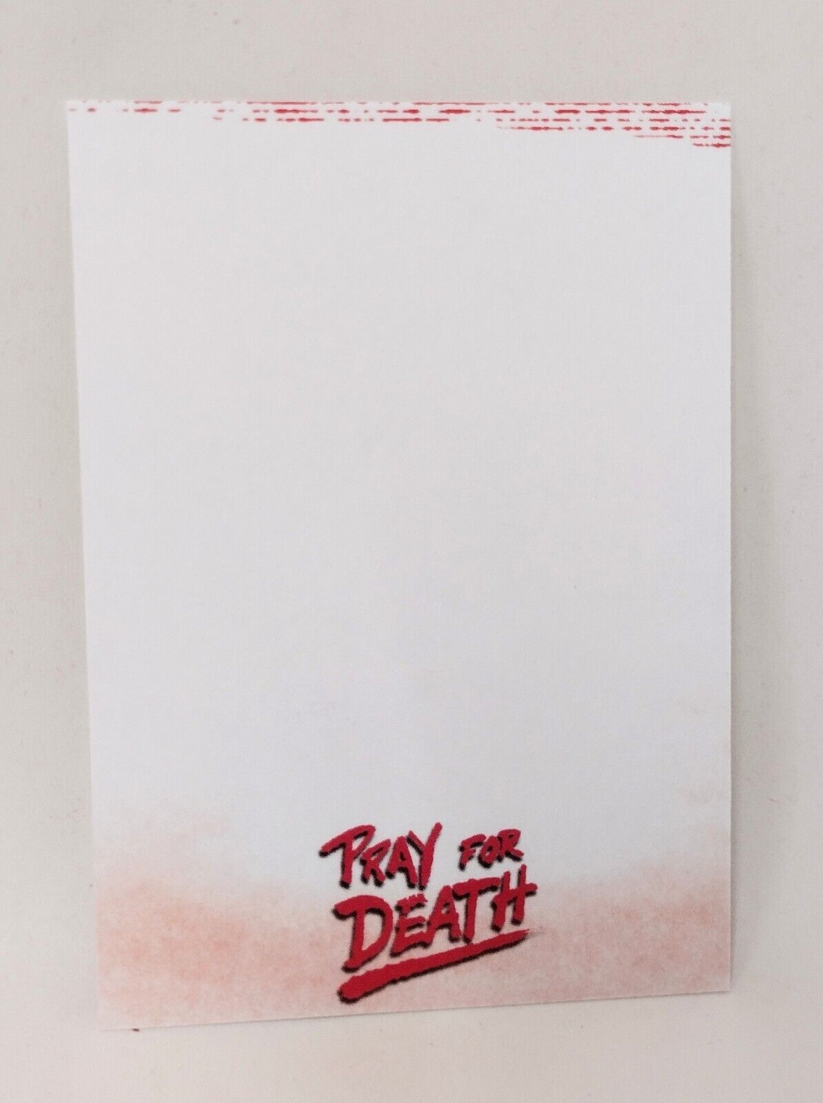 Pray For Death (2022) American Retro Graphics Blank Sketch Card Ninjas New