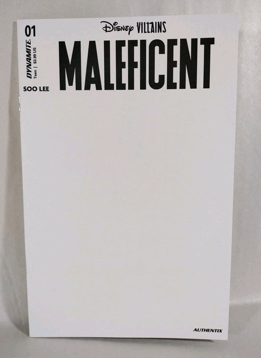 Maleficent #1 (2023) Disney Dynamite Blank Sketch Variant Cover Comic NM