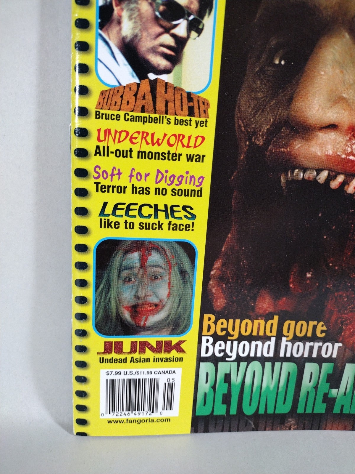 FANGORIA Magazine 222 (2003) Re-Animator Bubba Ho-Tep Underworld Junk Leeches
