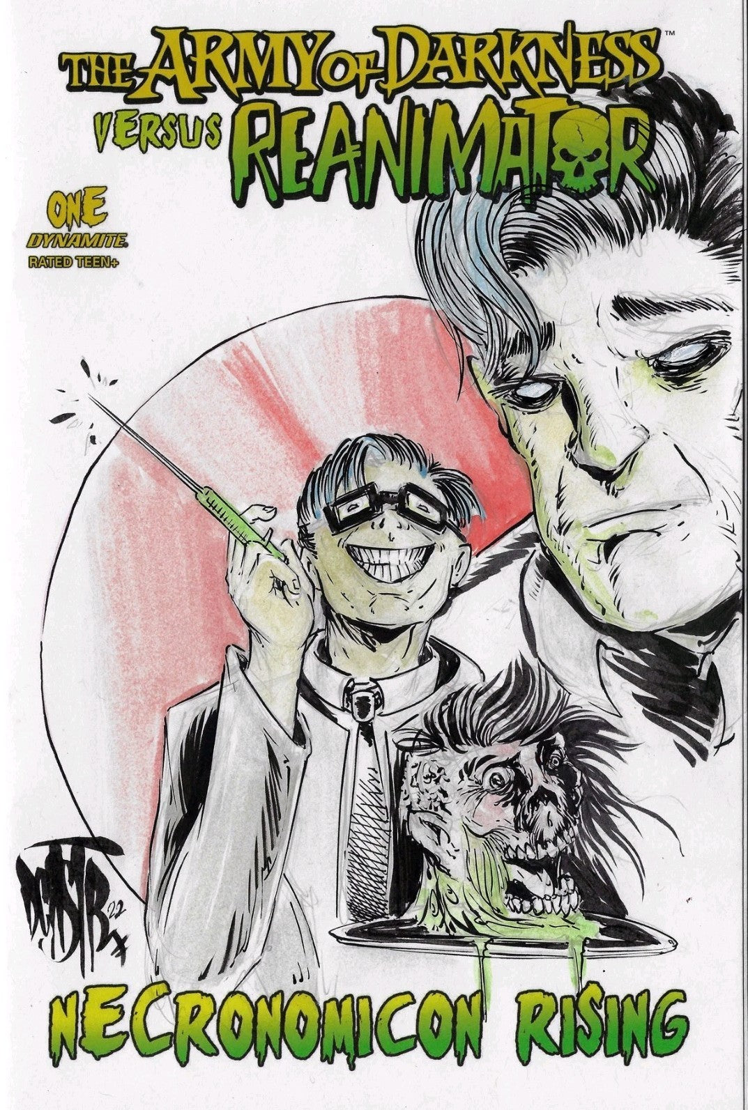 Army Of Darkness Vs Reanimator #1 (2022) Sketch Cover Variant W Original Art