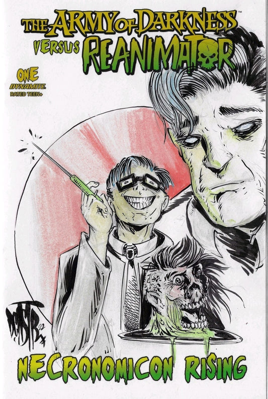 Army Of Darkness Vs Reanimator #1 (2022) Sketch Cover Variant W Original Art