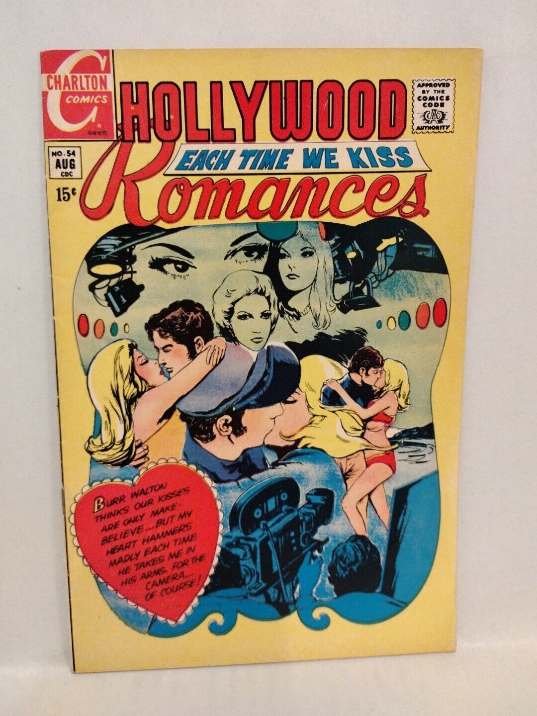 Hollywood Romances #54 (1970) Charlton Comic F-VF