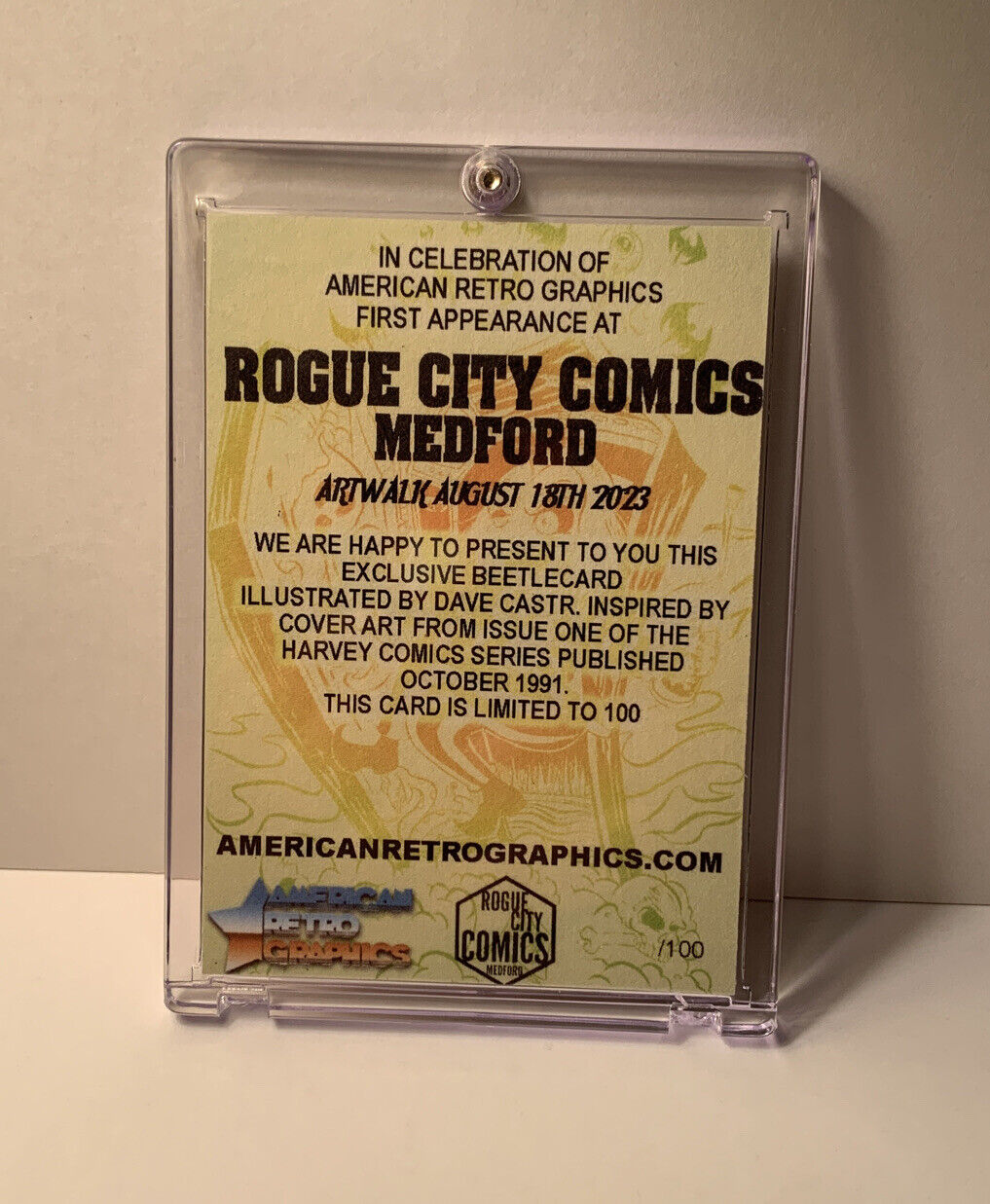 Beetlejuice Card ARG Rogue City Comics Medford Exclusive Trading Card Signed #