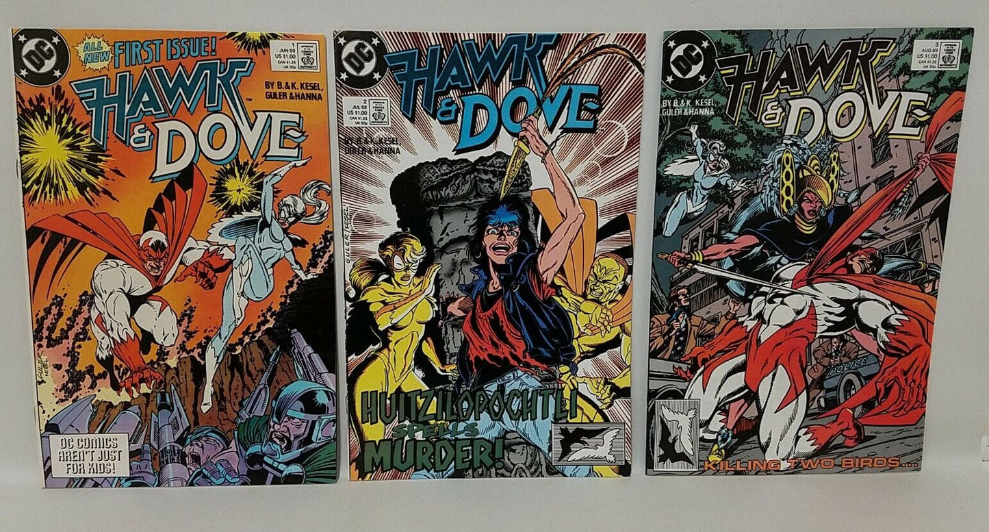 Hawk And Dove (1989) DC 1-12 Comic Lot Set #1 2 3 4 5 6 7 8 9 10 11 12