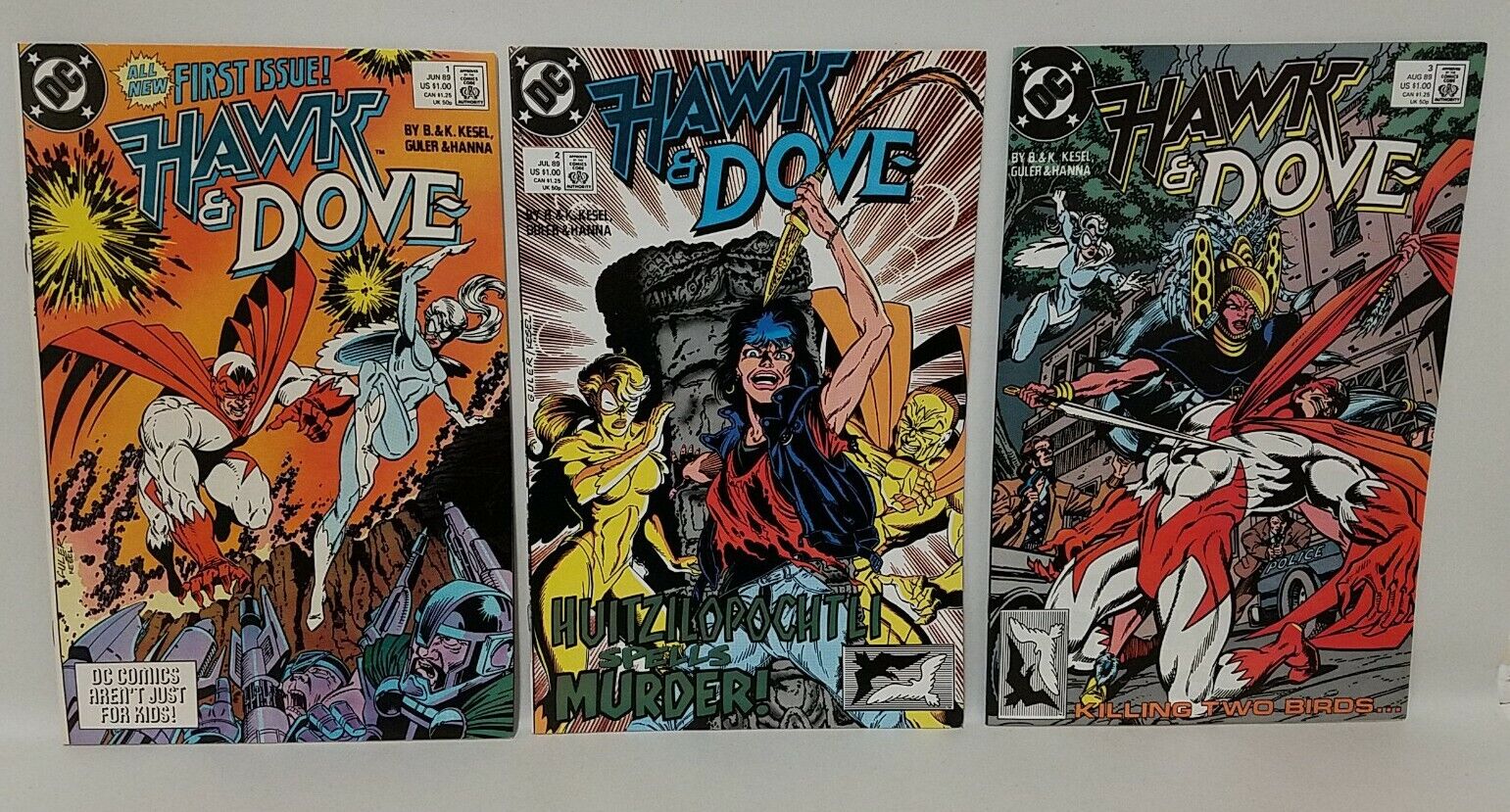 Hawk And Dove (1989) DC 1-12 Comic Lot Set #1 2 3 4 5 6 7 8 9 10 11 12