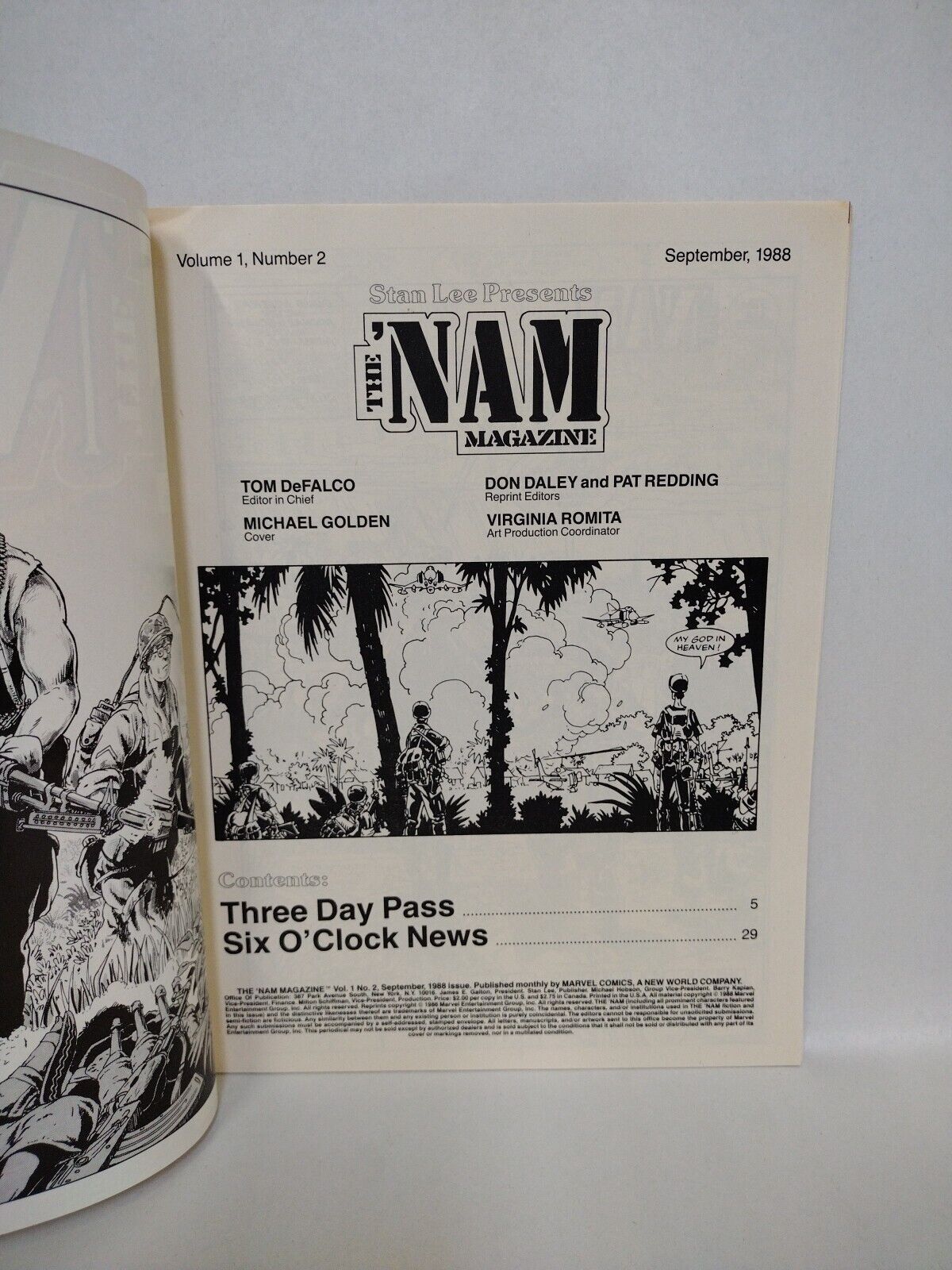 The NAM Magazine (1988) Marvel Comic Lot Set #1 2 3 4 5 Michael Golden FN