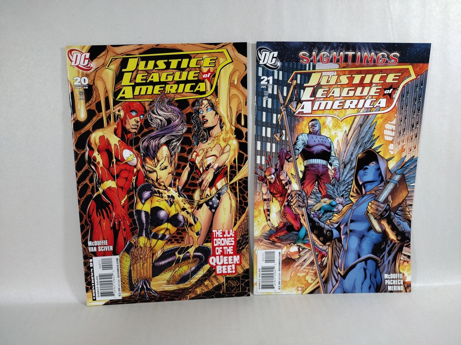 Justice League Of America (2007) DC Comic Lot Set #10 12-28 W Connecting Covers