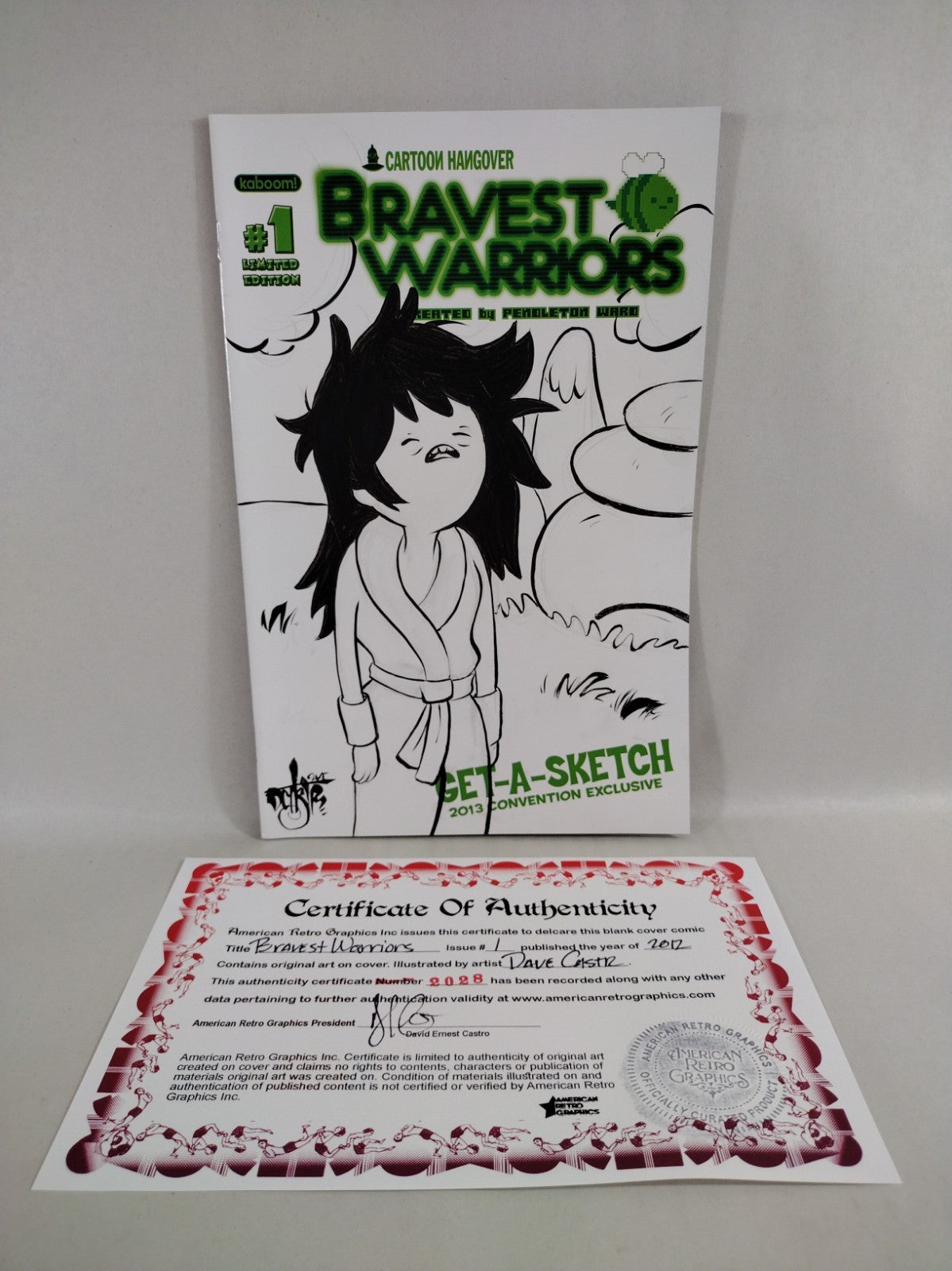 Bravest Warriors 1 (2012) Boom Comic Sketch Cover W Original Dave Castr Beth Art