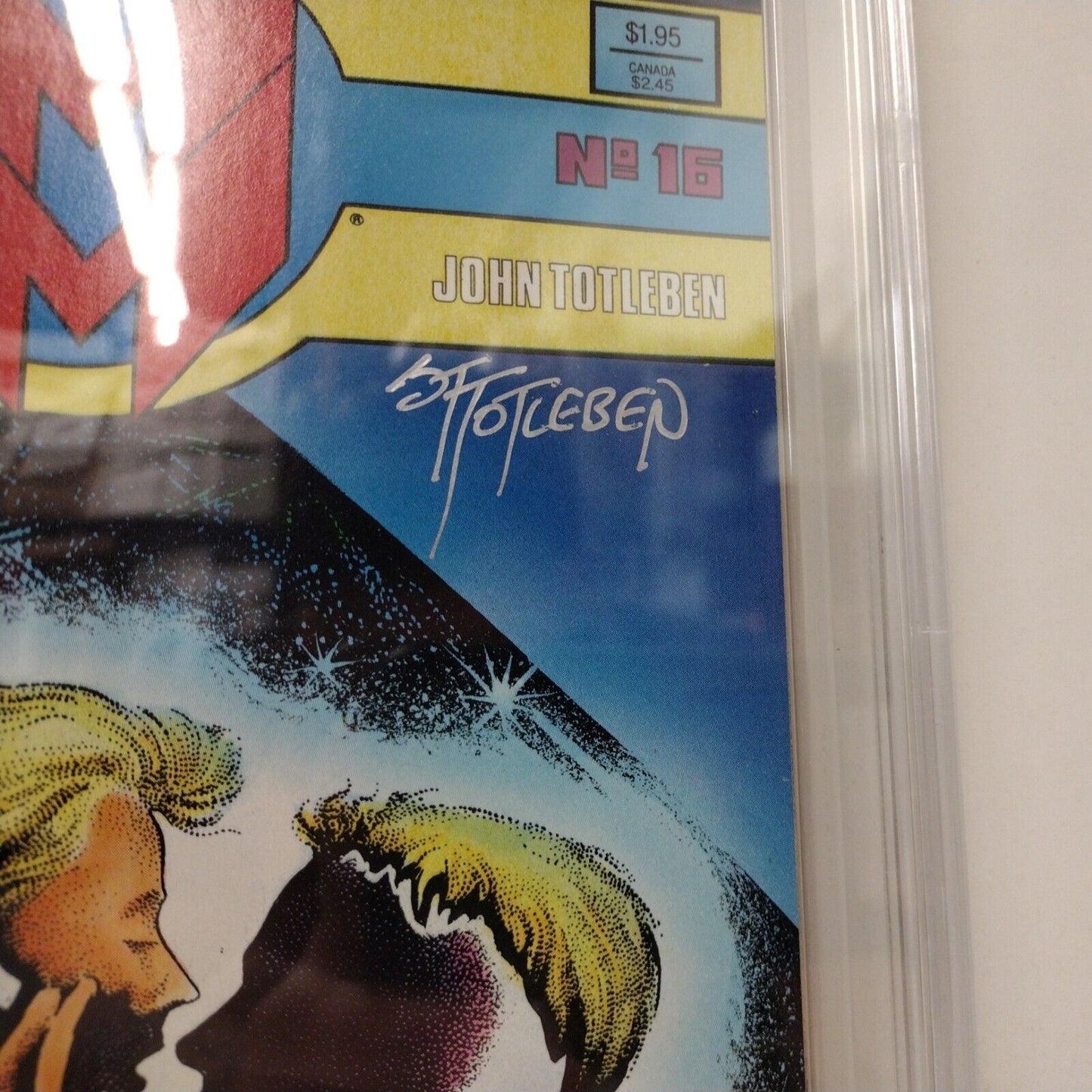 Miracleman 16 (1989) Eclipse Comic CBCS 9.4 VERIFIED Signature John Totleben COA