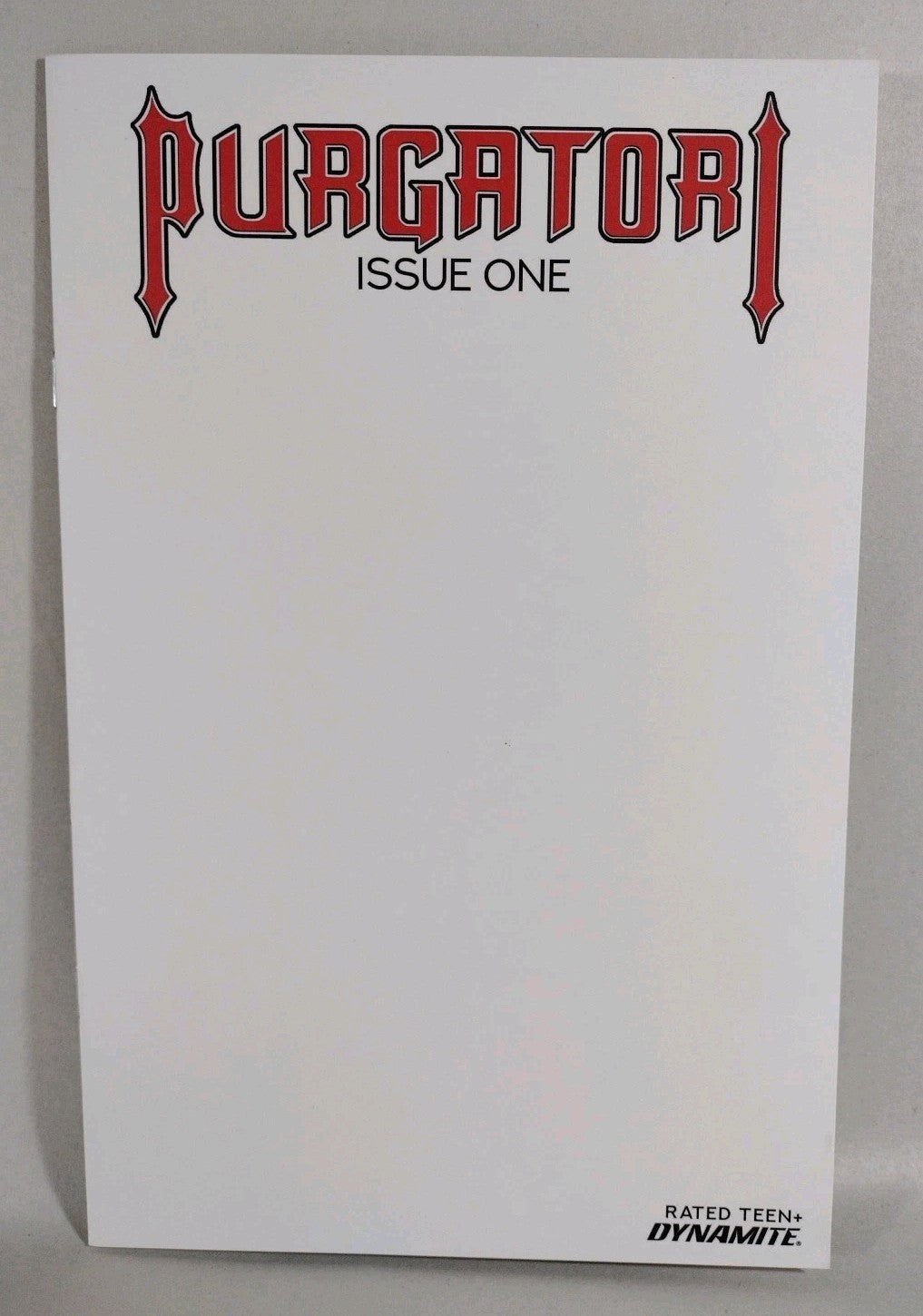 Purgatori #1 (2021) Dynamite Comic Blank Sketch Variant Cover New NM