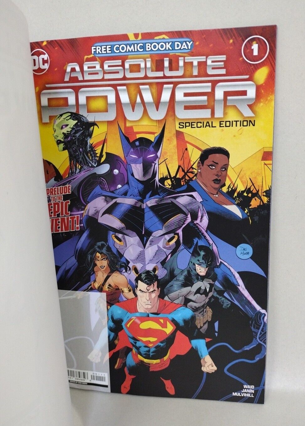 Absolute Power 1 (2024) DC Comic Sketch Var Cover W Original Crimson Fox Art