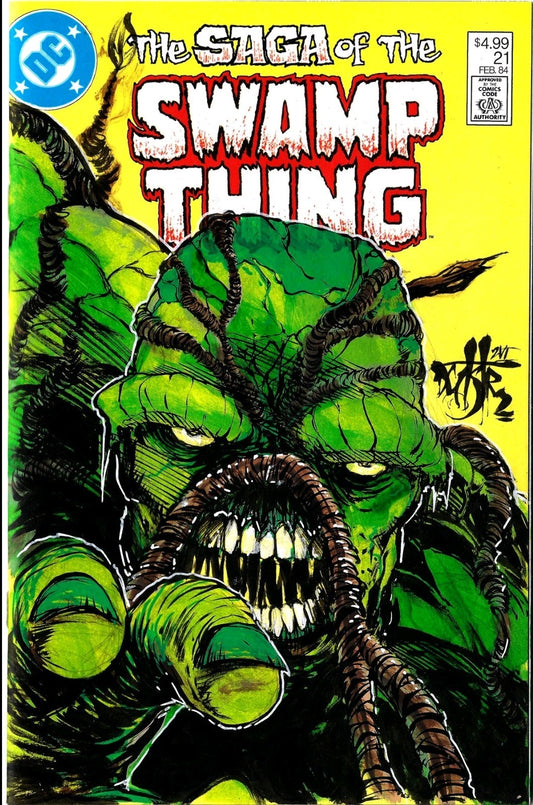 Saga Of Swamp Thing 21 (2026) DC Facsimile Ed Sketch Cover W Original DCastr Art
