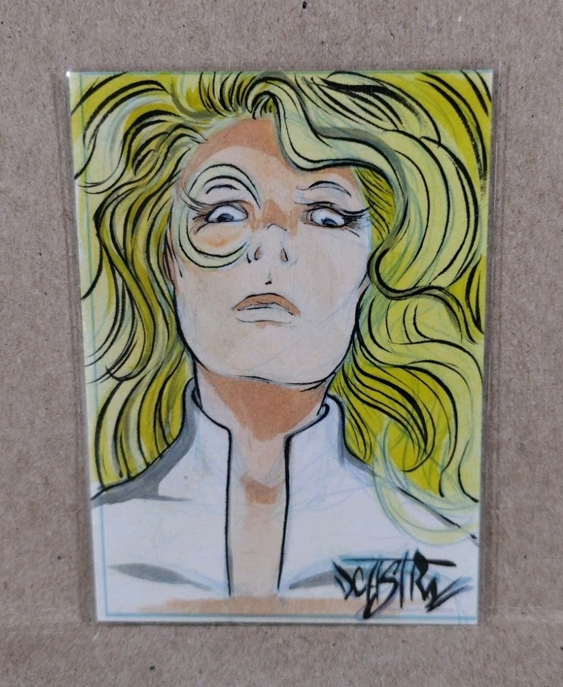 Dave Castr Crusin (2025) OAC Sketch Card W Original Marvel Cloak Art ACEO