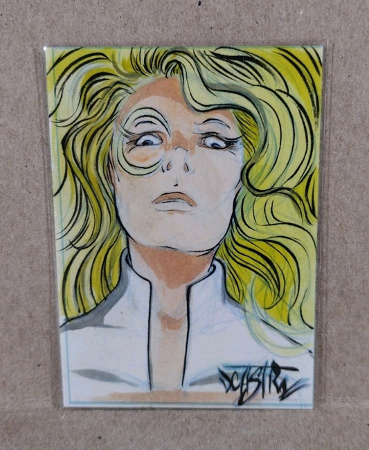 Dave Castr Crusin (2025) OAC Sketch Card W Original Marvel Cloak Art ACEO