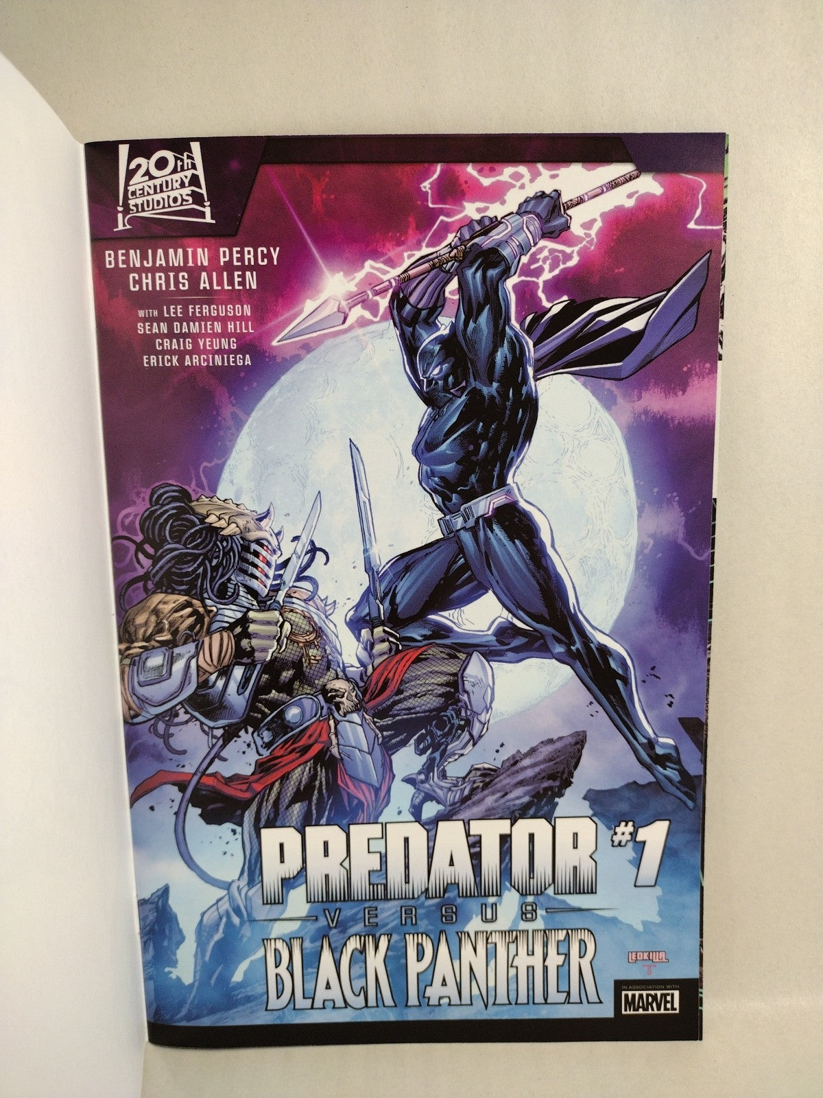 Predator Vs Black Panther 1 (2024) Marvel Sketch Cover W Original Dave Castr Art