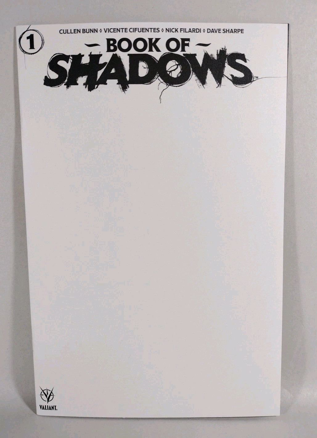Book Of Shadows #1 (2022) Valiant Blank Sketch Cover Comic Cullen Bunn NM