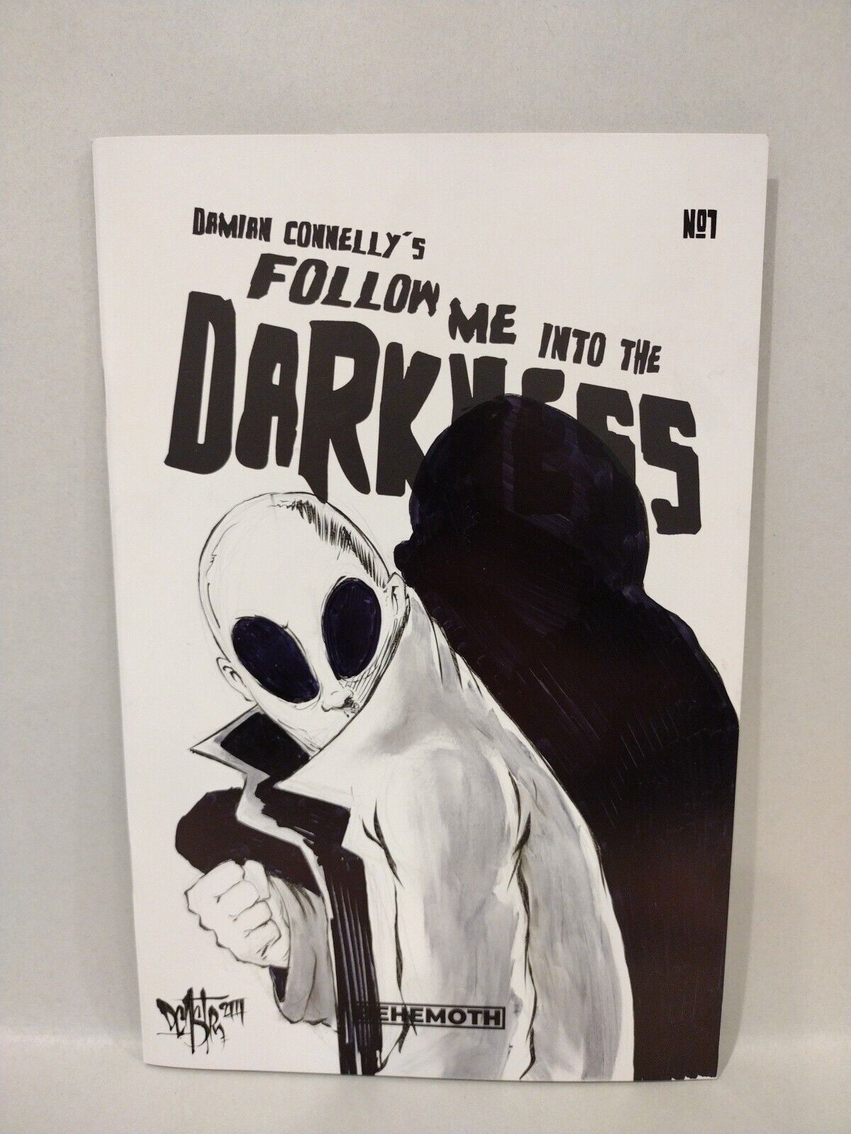 Follow Me Into The Darkness #1 (2022) Behemoth Blank Sketch Comic W Original Art