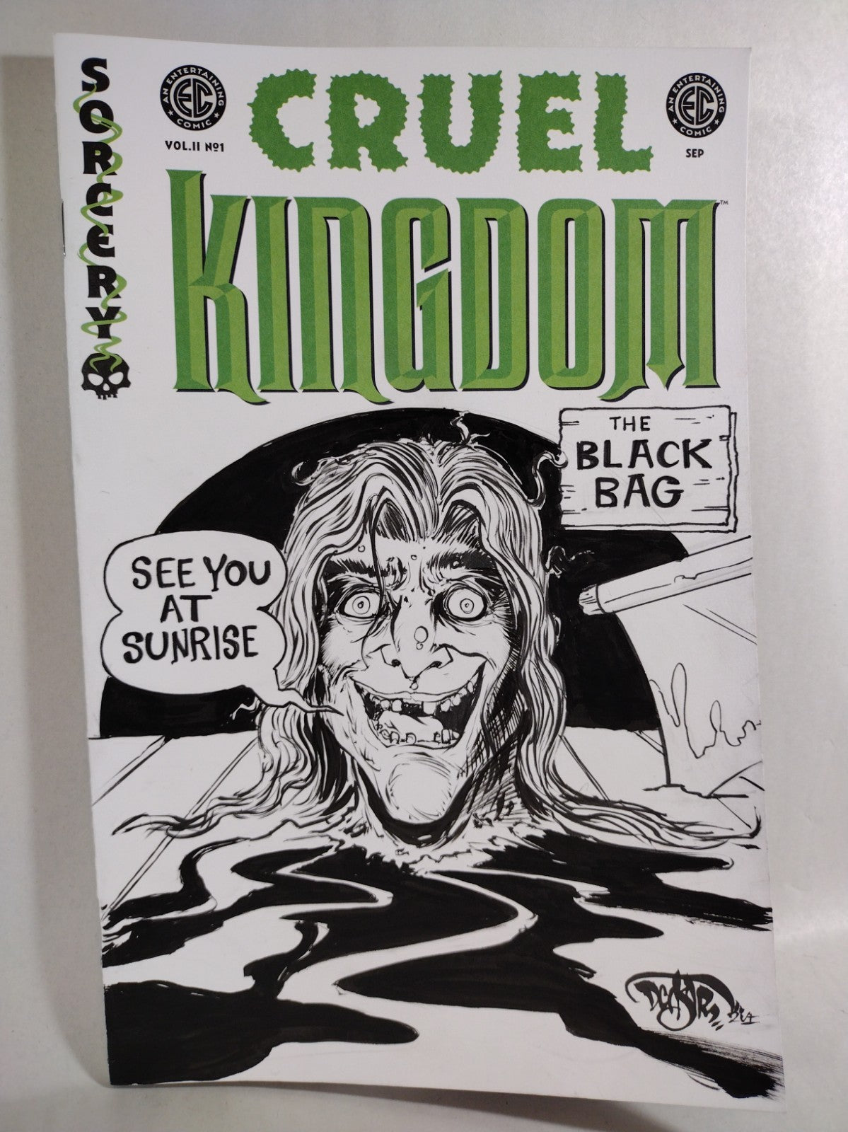 Cruel Kingdom Vol 2 #1 Oni EC Comic Sketch Cover Variant W Original DCastr Art