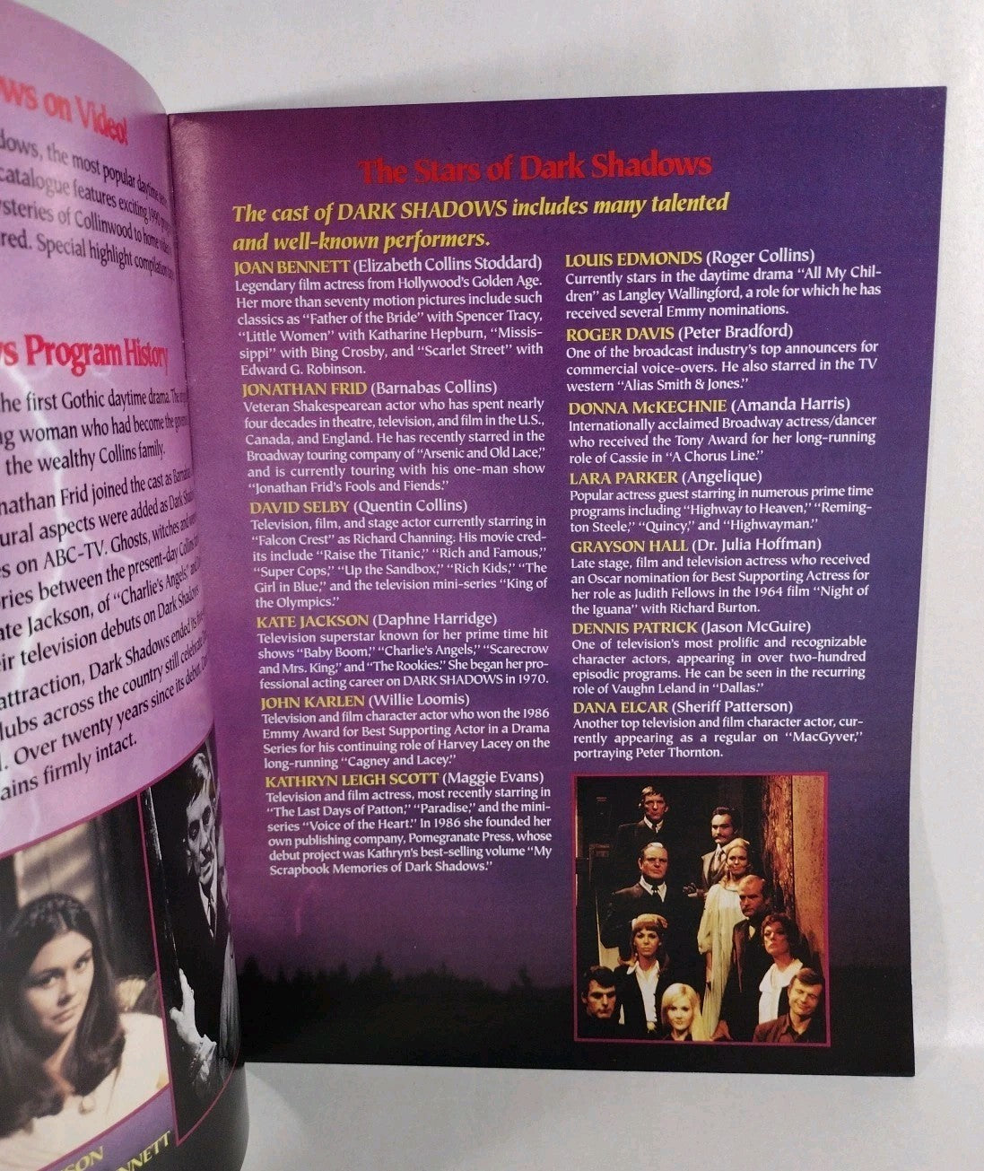 Dark Shadows Catalog (1990) MPI Merchandise Articles With Product descriptions