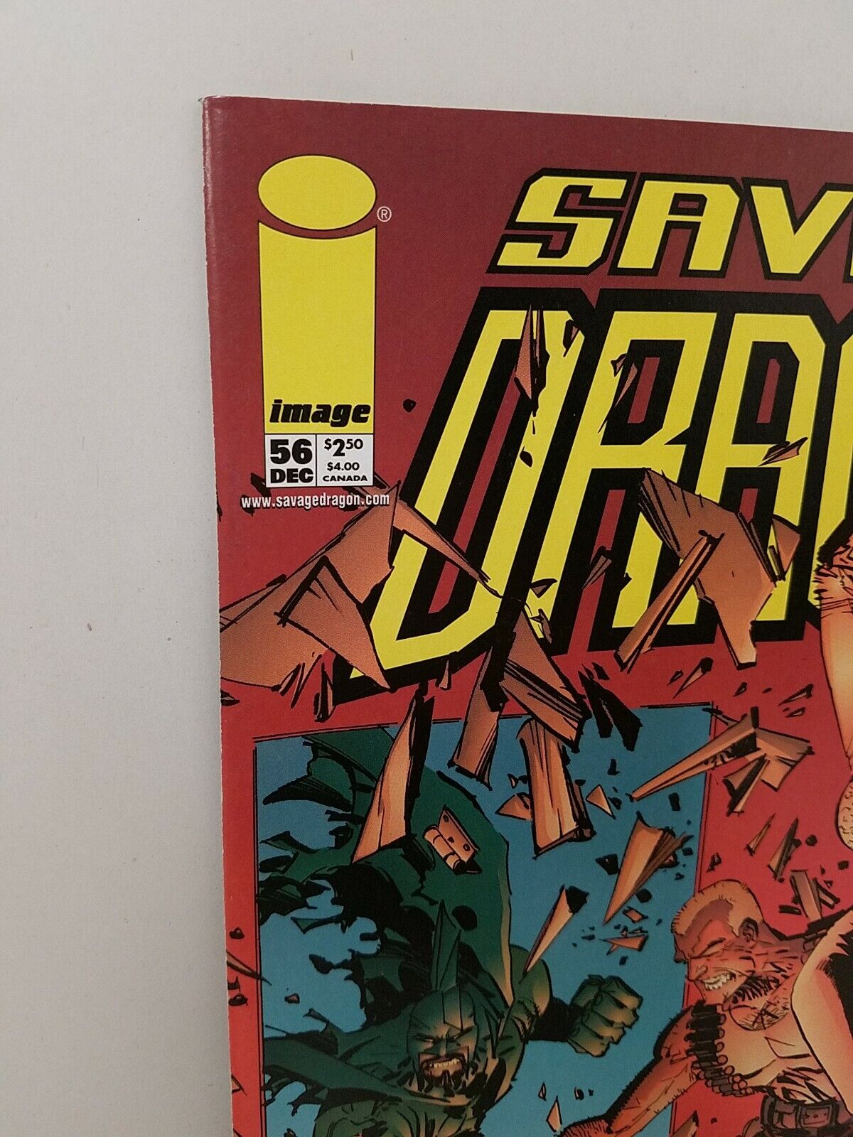 Savage Dragon (1998) #56 Image Comic Erik Larsen Miscut Fold Hidden Art Issue