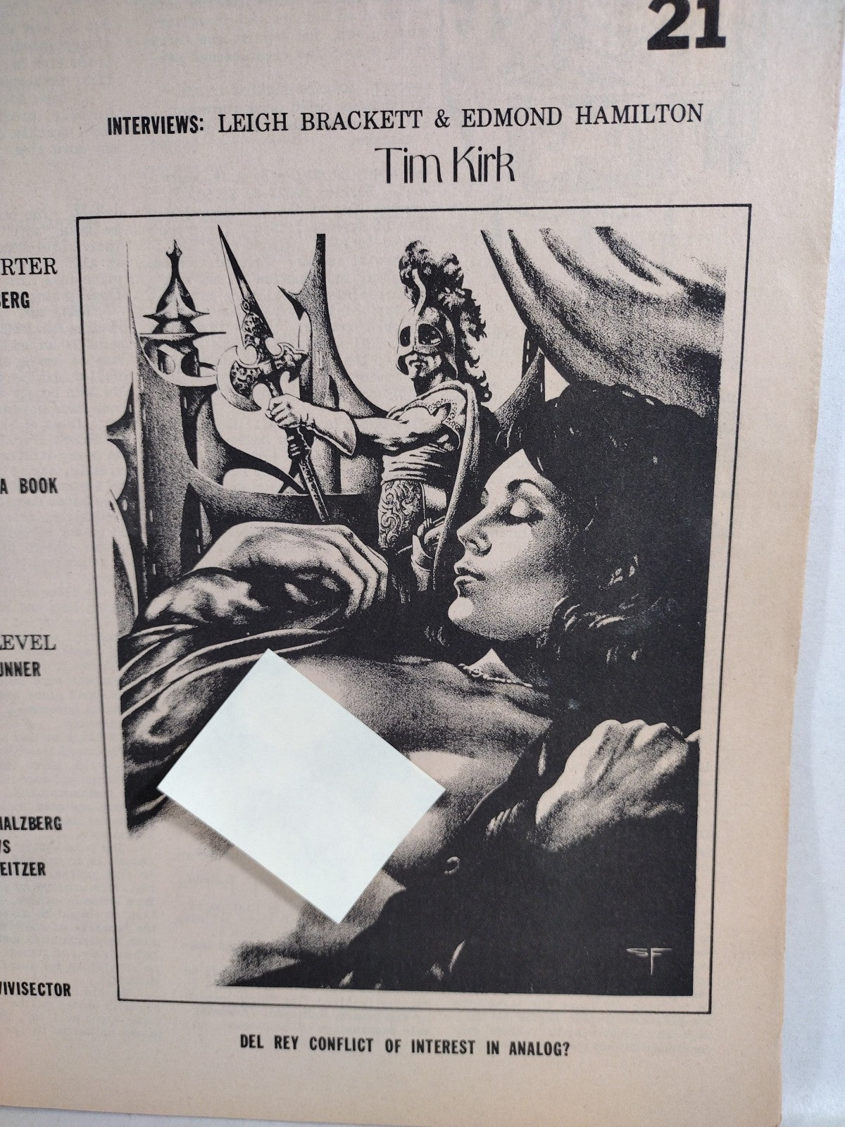 Science Fiction Review (1975) Fanzine Lot #14 20 21 Stephen Fabian Cover Art