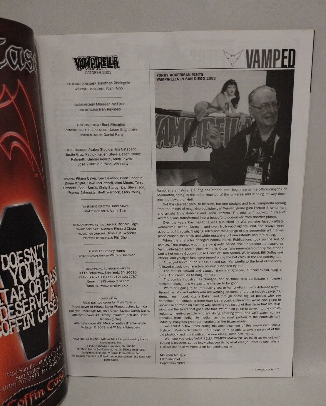 Vampirella (2003) Harris Comic Magazine Lot Set #1 2 3 4 + Flyer Promo Sheet 