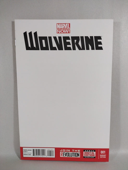 Wolverine #1 (2013) Marvel Comic Blank Sketch Variant Cover NM