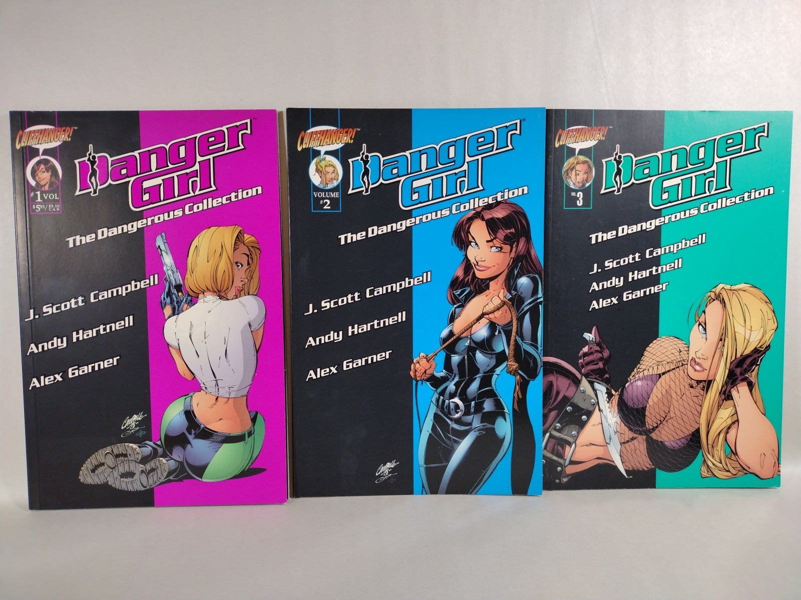 Danger Girl Dangerous Collection (1999) Complete Cliffhanger TPB Comic Set VF