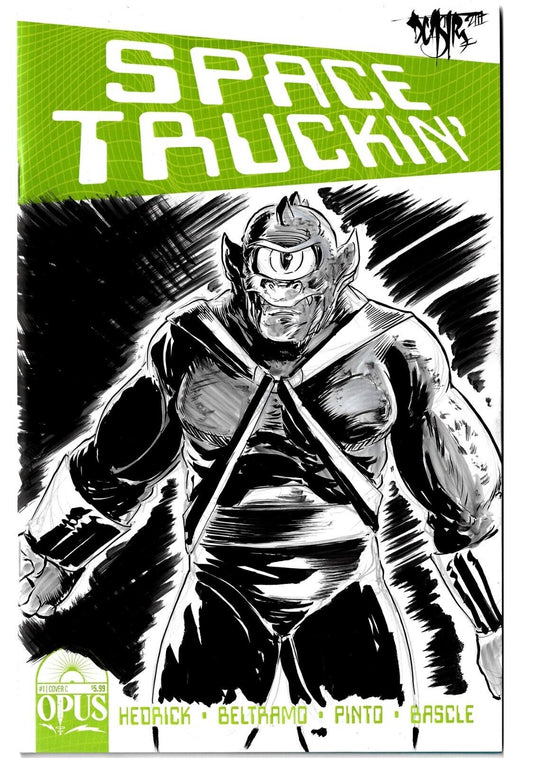 Space Truckin #1 (2023) Opus Comic Sketch Variant Cover W Original DCastr Art