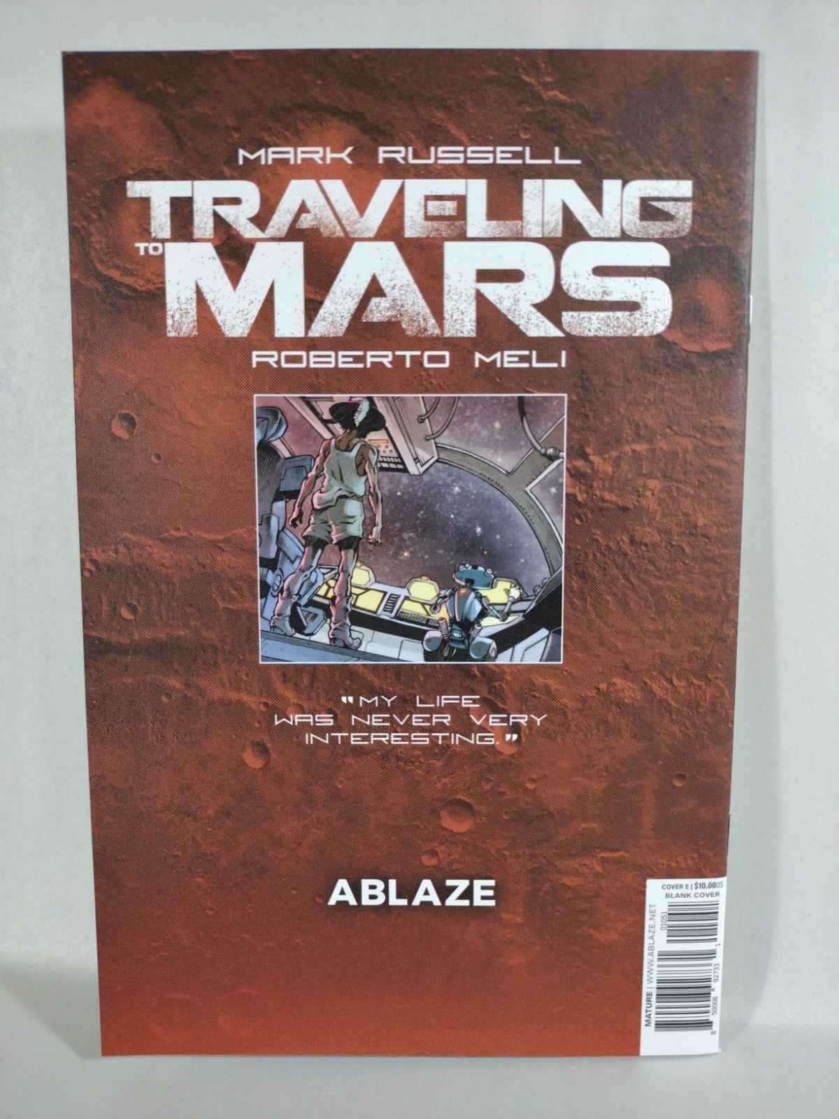 Traveling To Mars #1 Ablaze Mark Russell Comic Blank Sketch Cover Variant New NM