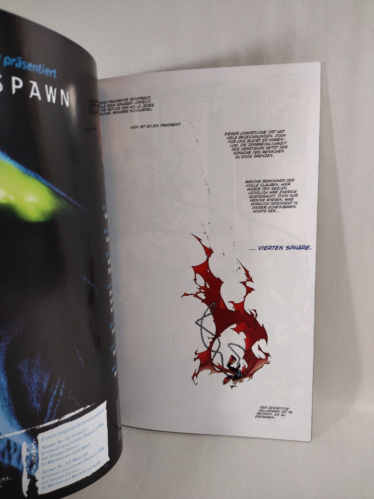 Spawn Infinity Verlag #26 (1999) Image Comics German Text Edition Rep #51 52 NM