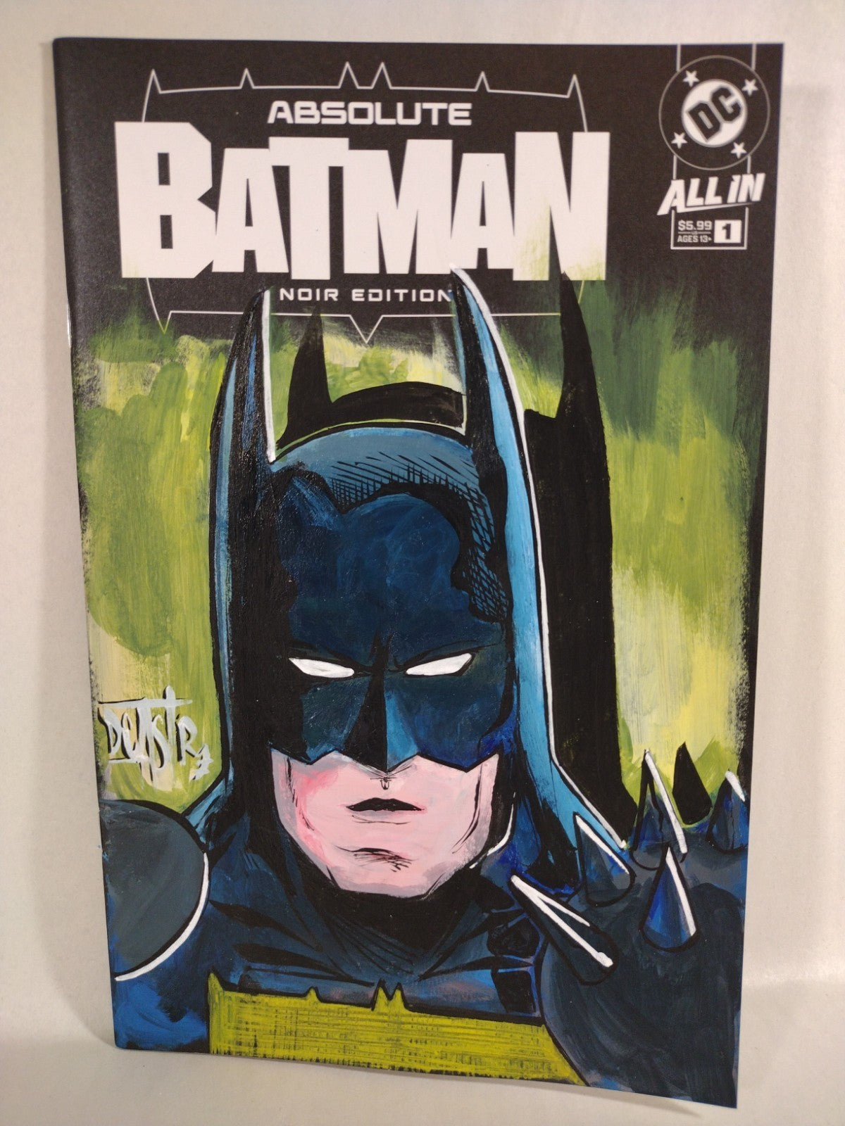 Absolute Batman Noir #1 DC Comic Sketch Variant Cover W Original Dave Castr Art