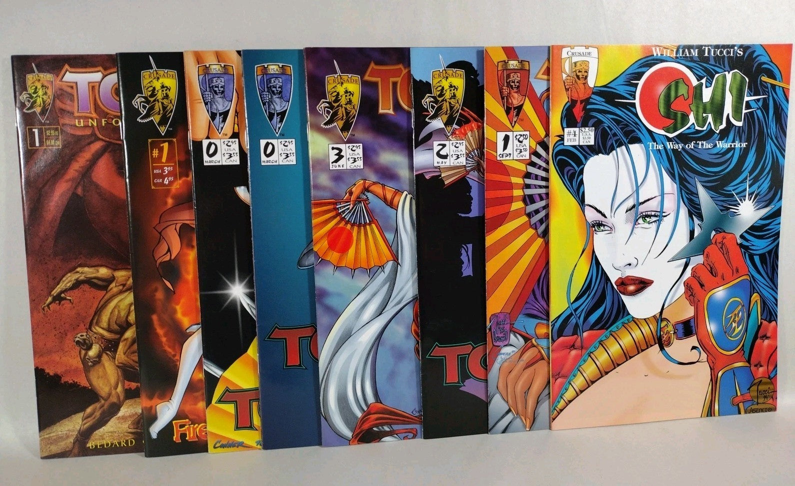 Tomoe (1995) Crusade Comic Lot Set #1 2 3 0 1st Appearance Shi 4 + One-Shots 