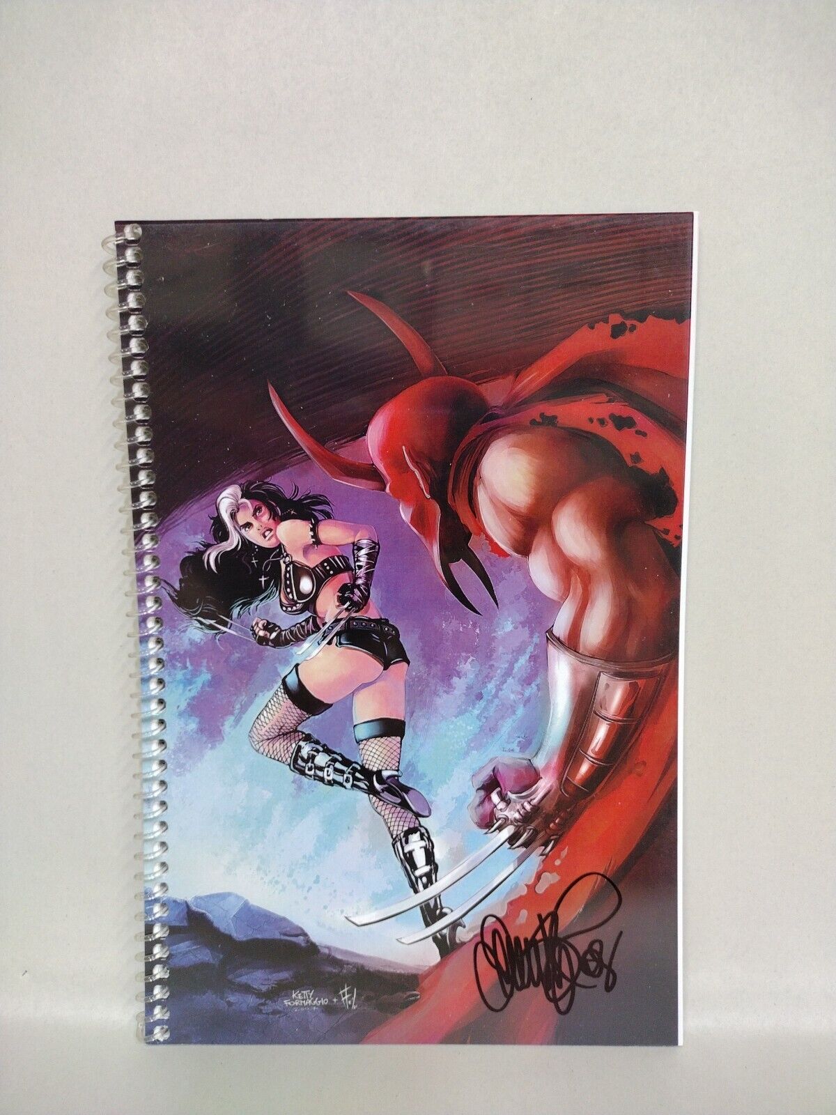 Faust Vs Calavera Blades & Blood (2007) RAW Comics Pin-up Book Signed Tim Vigil