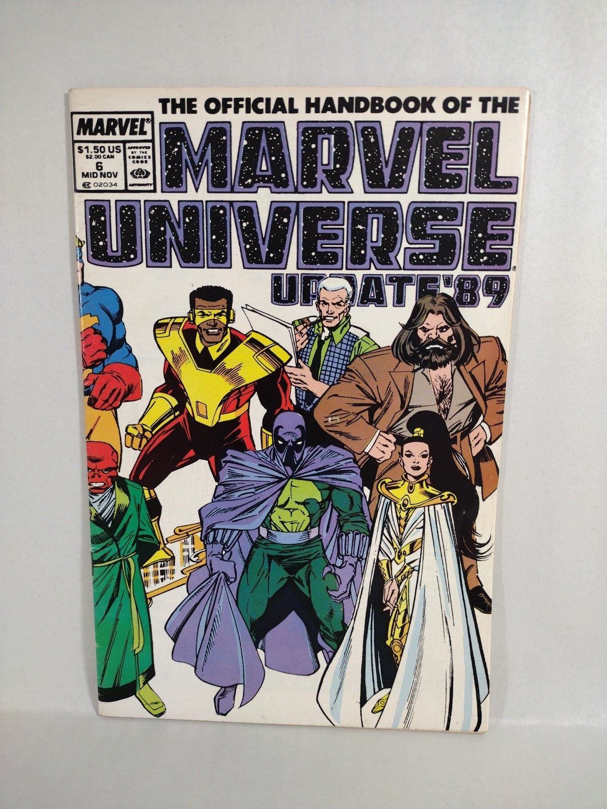 Official Handbook Of Marvel Universe Deluxe Comic Lot #11 14 16 18 Update '89 #6