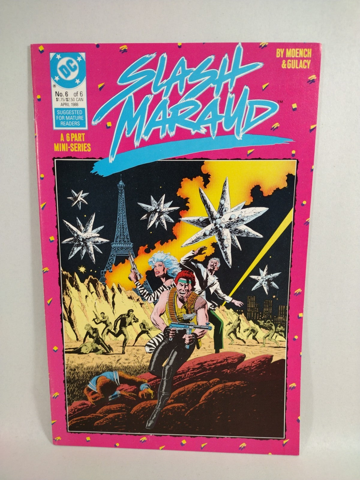 Slash Maraud (1987) Complete Comic Series #1-6 W Promo Poster Moench Gulacy